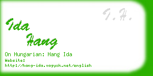 ida hang business card